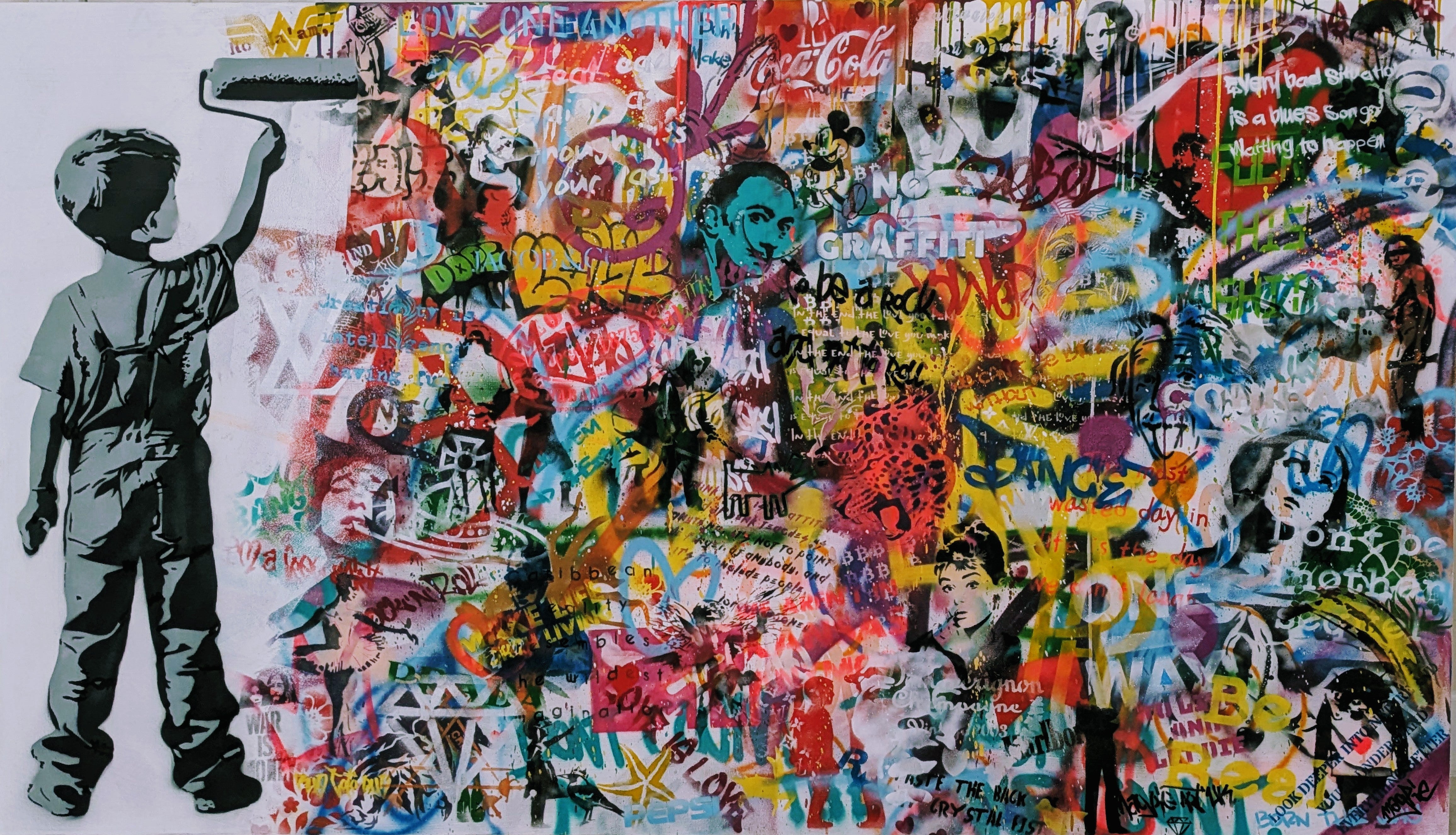 Magpie art street erase past