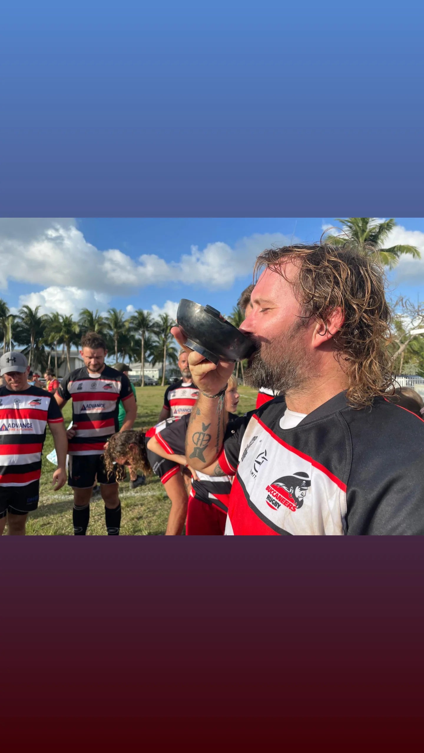 Steve Dann magpie art rugby cayman