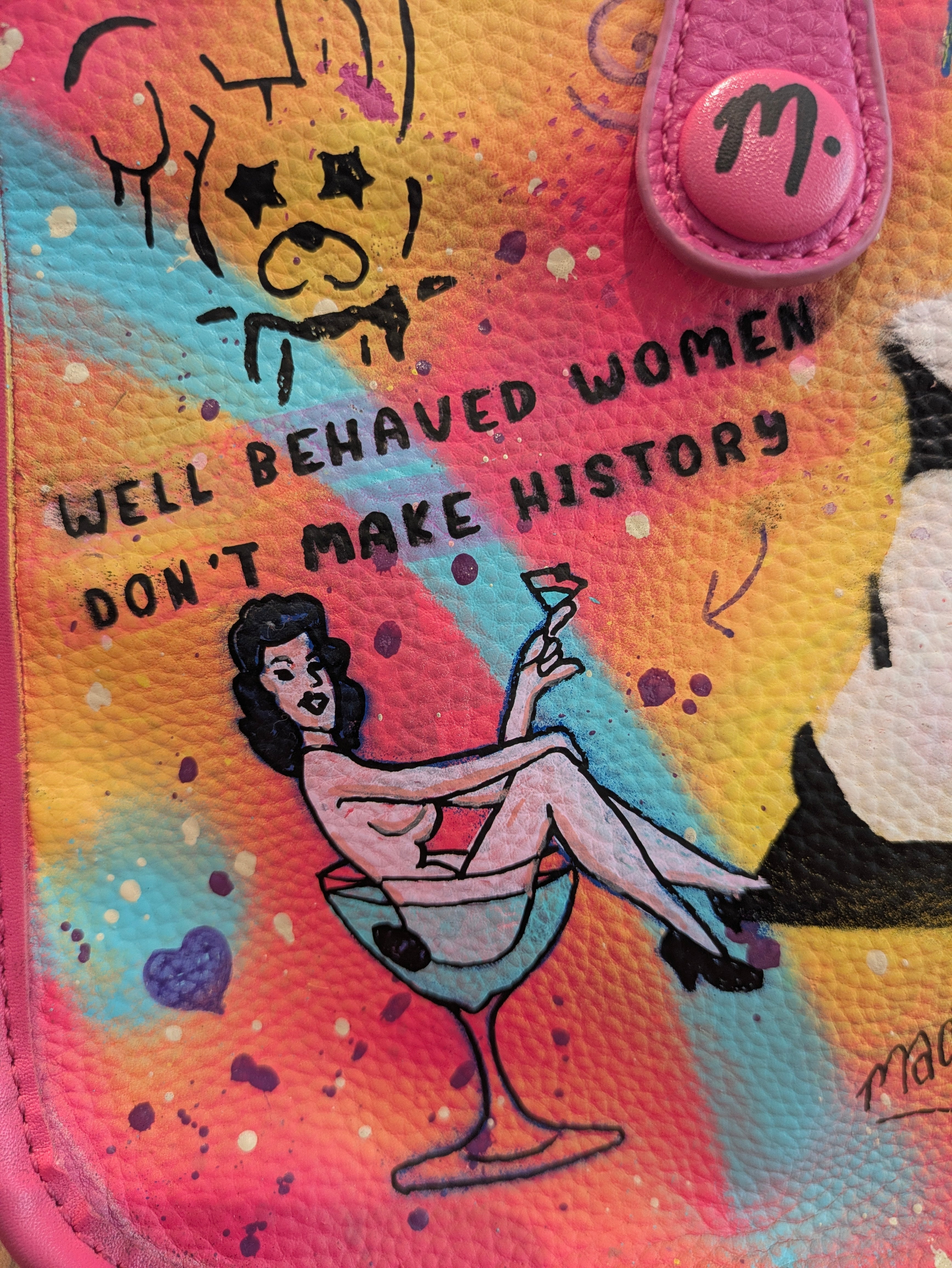 Original artwork accessory - Well behaved bag