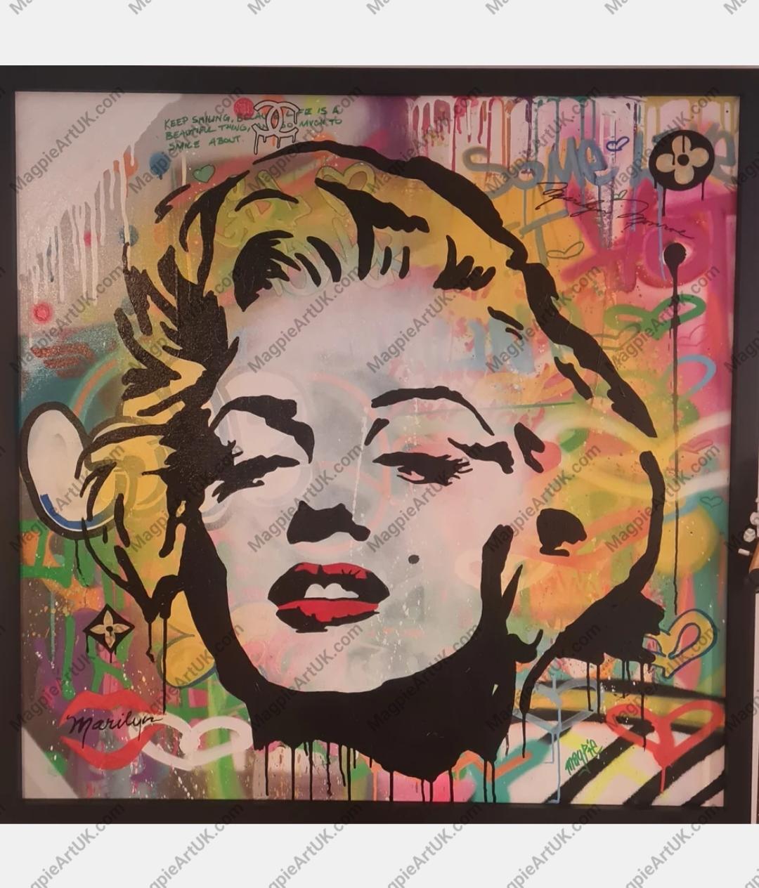 Marilyn Monroe Magpie art