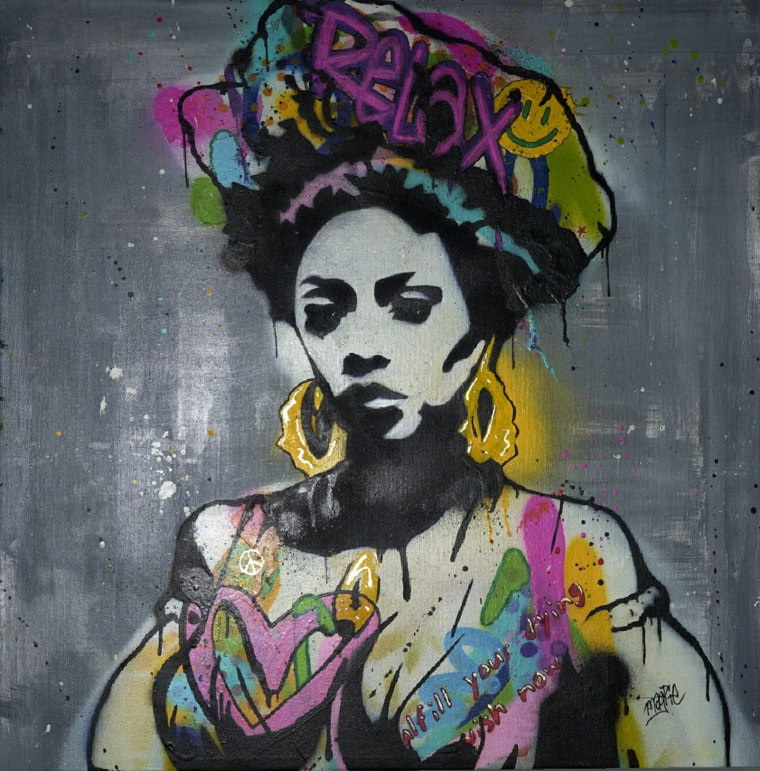 Caribbean mumma magpie street art