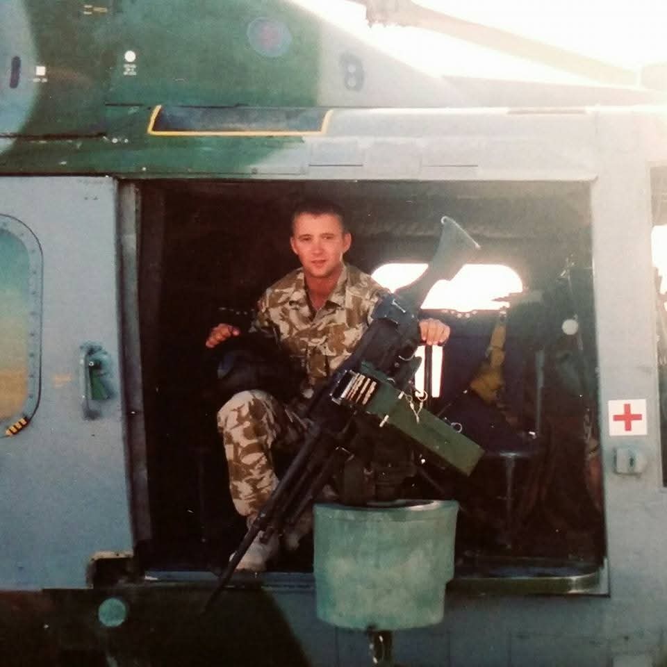 Steve Dann army air crewman rugby Cayman Seaford magpie art
