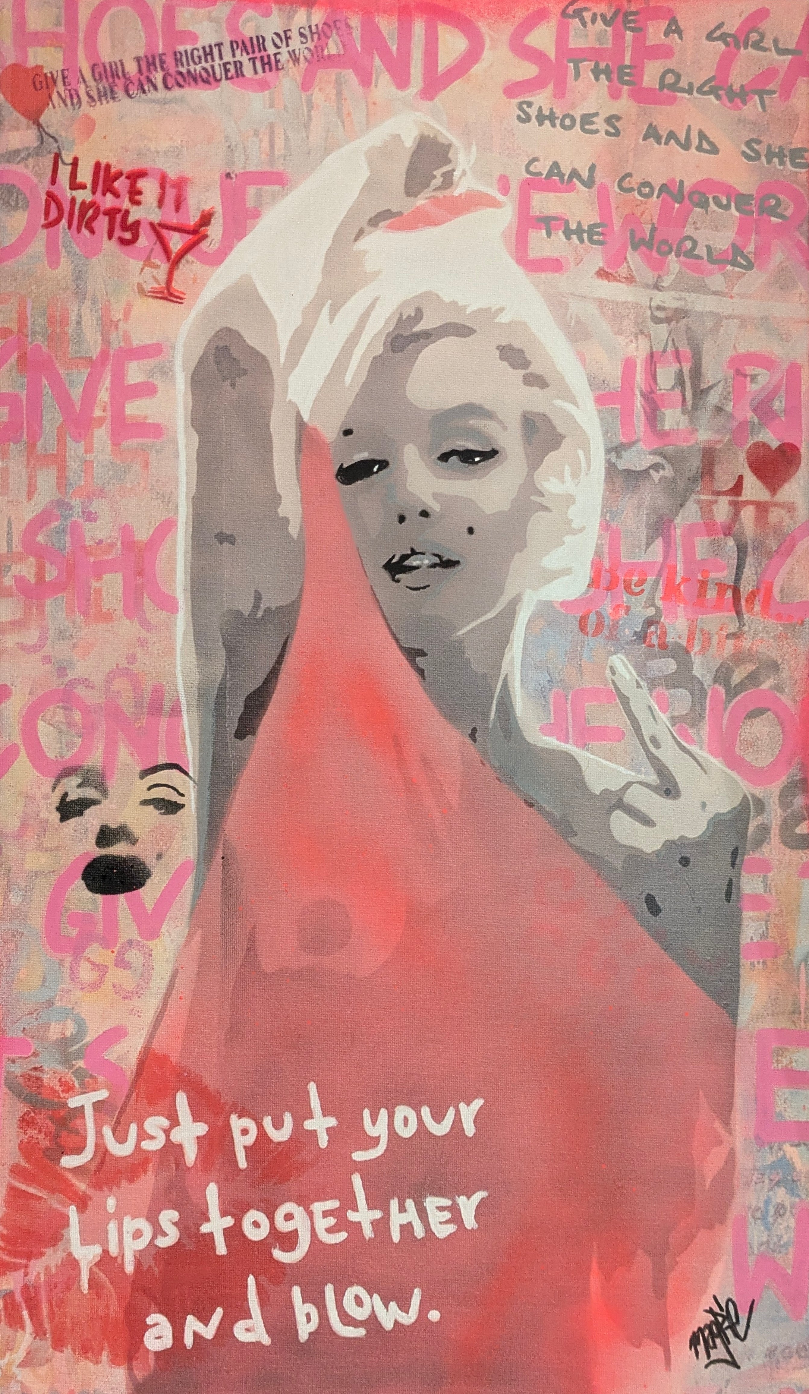 Original hand finished limited print - Marilyn